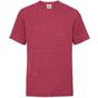 fruit of the loom Kids Valueweight T rouge_chine