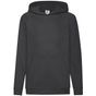 fruit of the loom Lightweight Hooded Sweat Kids black