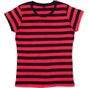 mantis Women's Stripy T black/red