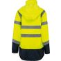WK Designed To Work Parka de sécurité recyclée 4 en 1 unisexe hi_viz_yellow/navy
