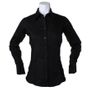 kustom kit Ladies Corporate Oxford Blouse LS black
