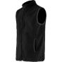 Neutral Recycled Fleece Vest black