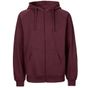 Neutral Mens Zip Hoodie bordeaux