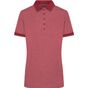 James&Nicholson Ladies´ Heather Polo wine_melange/wine