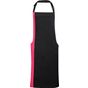 Premier Tablier à bavette bicolore Colours Collection black/hot_pink