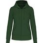 Kariban Sweat-shirt à capuche écoresponsable à fermeture zippée femme forest_green