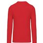 Kariban T-shirt homme manches longues encolure ronde red