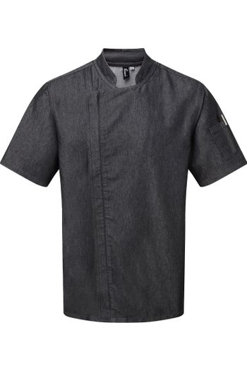Image produit Veste de cuisinier à manches courtes et à fermeture zippée