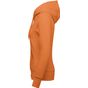 Kariban Sweat-shirt à capuche écoresponsable à fermeture zippée femme light_orange