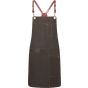 karlowsky Bib apron urban x-style chocolate