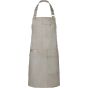 karlowsky Bib apron urban casual-style stone_grey