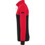 WK Designed To Work Sweat-shirt écoresponsable col zippé unisexe black/red