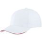 Myrtle Beach Light brushed Sandwich Cap white/red