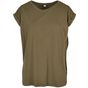 Build Your Brand Ladies Organic Extended Shoulder Tee olive
