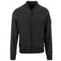 Build Your Brand Nylon Bomber Jacket black