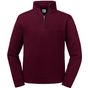 Russell Authentic sweat col zippé - rouge vin - L