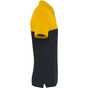 WK Designed To Work Polo bicolore écoresponsable manches courtes unisexe black/yellow