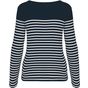 kariban marinière manches longues femme striped_navy/white