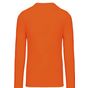 kariban T-shirt homme manches longues encolure ronde orange