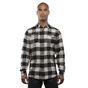 Burnside Woven Plaid Flannel Shirt black_check