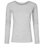 Xo by Promodoro Women´s Roundneck T-Shirt Longsleeve heather_grey