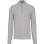 Kariban Pull 1/4 zip homme grey_melange