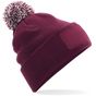 Beechfield Bonnet snowstar® à patch burgundy/off_white