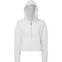 TriDri Sweat à capuche 1/2 zip pour femme Tridri® white