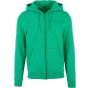Build Your Brand Heavy Zip Hoody grass_green