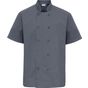 Premier Veste de cuisine à manches courtes steel