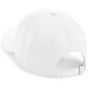 Beechfield Casquette à 5 panneaux en coton biologique white