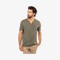 Kariban T-shirt écoresponsable henley manches courtes homme - 140 g