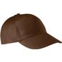 k-up Casquette coton - 5 panneaux chocolate