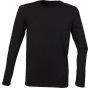 SF Clothing Men´s feel good long sleeved stretch-T black