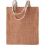 Kimood Sac en toile de jute teint 100% naturel natural/saffron