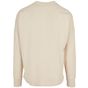 Build Your Brand Oversized Cut On Sleeve Longsleeve sand