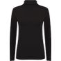 SF Clothing Women´s feel good stretch Roll Neck Top black