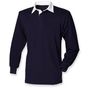 Front Row Men's L/S Classic Rugby Shirt - navy - XL