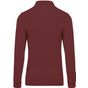 Kariban Polo piqué manches longues homme  wine