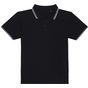 AWDis Just Polos Stretch tipped polo black/white