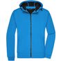 James&Nicholson Men´s Hooded Softshell Jacket blue/black