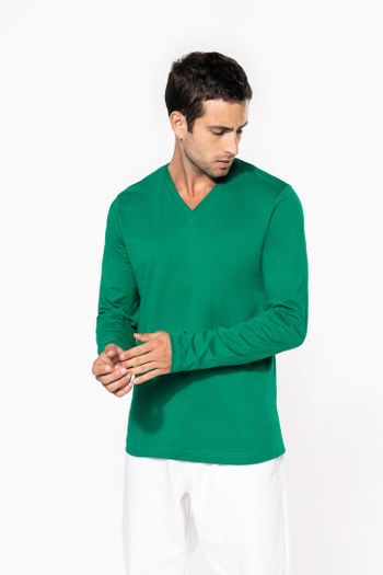 Image produit T-shirt col V manches longues