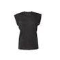 Bella Women's flowy muscle tee with rolled cuff dark_grey_heather