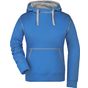 James&Nicholson Ladies' Lifestyle Hoody cobalt/grey_heather