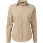 Premier Chemisier popeline à manches longues pour femme khaki