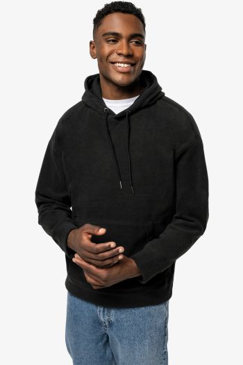 Image produit Sweat-shirt à capuche oversize en micropolaire recyclée unisexe