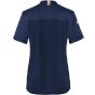 karlowsky Women's Short-Sleeve Chef Jacket Green Generation Sustainable GRS Steel blue