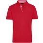 James&Nicholson Men´s Traditional Polo red/red/white