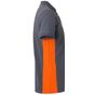 Velilla Polo bicolore manches courtes grey/orange