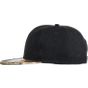 Result Bronx Glitter Flat Peak Snapback Cap black/gold